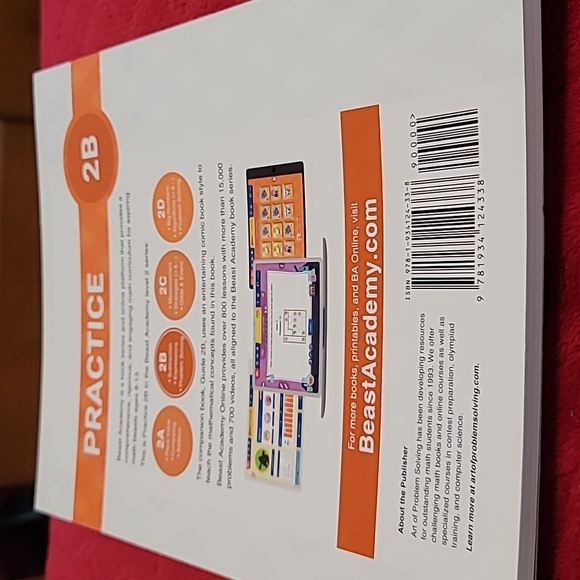 Beast Academy Math Guide and Practice 2B level book - Picture 2 of 4